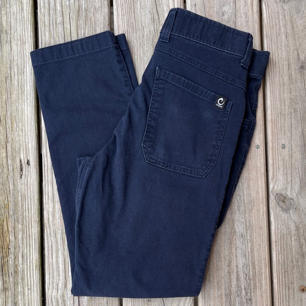 ORIGIN | Navy Moab Straight-fit Stretch Canvas Cotton Workwear Pants | Size 30